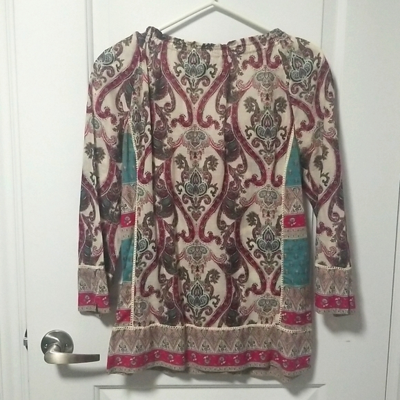Lucky Brand Paisely print shirt Size M - Picture 2 of 4